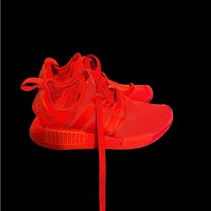 Adidas Bold Red Athletic Shoes